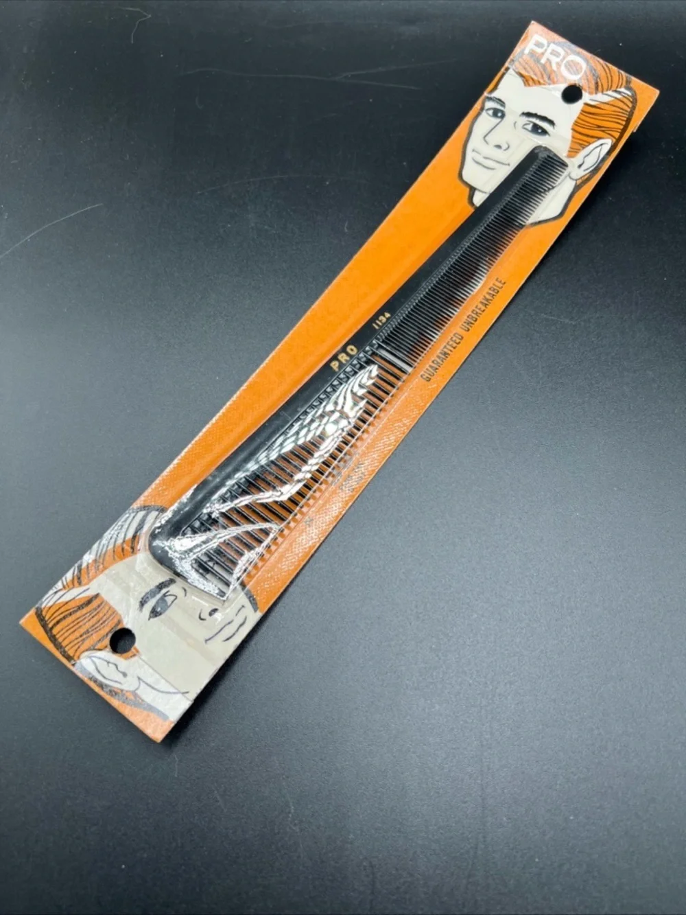 NOS Vintage Sealed Pro 1134 Unbreakable Comb 1960's 1970's